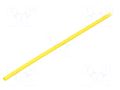 Heat shrink sleeve; glueless,flexible; 2: 1; 2.4mm; L: 1.2m; yellow TE Connectivity RNF-100-3/32-4-STK