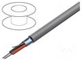 Wire; Alpha Essential C&C; 1x2x24AWG; shielded,Al-PET foil; PVC ALPHA WIRE 5471C-SL001
