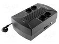 Power supply: UPS; with strip; 390W; 650VA; 230V; 280x185x95mm GEMBIRD EG-UPS-001