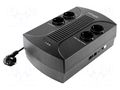 Power supply: UPS; with strip; 390W; 650VA; 230V; Schuko x4; 12h GEMBIRD EG-UPS-001
