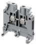 TERMINAL BLOCK, DIN RAIL, 2POS, 22-10AWG 1SNA115116R0700