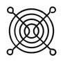WIRE FORM FAN GUARD, 60MM, STEEL 08147-02