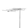 Outdoor Antenna | VHF | Reception range: ≥50 km | Gain: 13 dB | 75 Ohm | Antenna length: 1348 mm | Aluminium ANORV80ME 5412810307494