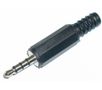 Kištukas 3.5mm 4 kontaktų kabelinis AU/CX-3.5-M-4 4012386063285