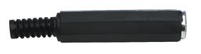Lizdas 6.35mm stereo plastikinis AU/CX-6.3S-F-PL