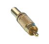 Plug RCA gold plated, cable mount, black AU/CX-RC-M-G/B 4040849112812; 5412810245475; 5412810283279