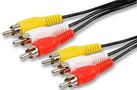3X PHONO TO 3X PHONO PLUGS - 0.25M PSG03054