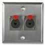 WALL PLATE, 2X JACK SOCKETS PSG08158