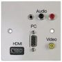 MULTIMEDIA WALLPLATE PELR0065