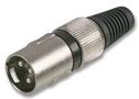 XLR PLUG, 3P PLS00214
