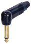 PLUG, 1/4" JACK, 90DEG, 2POLE NP2RX-B