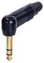 PLUG, 1/4" JACK, 90DEG, 3POLE NP3RX-B