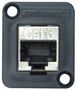 ADAPTOR, RJ45 JACK-JACK, 8P8C, CAT6/SHLD EHRJ45P6S