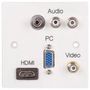 WALLPLATE 1G, MMEDIA PLUG AND PLAY PELR0090