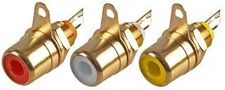 CONNECTORS, PHONO SOCKET, RED, WHT, YEL PSG03849