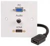 WALLPLATE, 1G PANDP, VGA, HDMI, AUDIO PELR0100