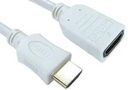 3M HS HDMI WITH ETHERNET M - F WHITE 99HDHS-403WHT