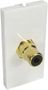 1X RCA BLACK EUROMOD COUPLER AV-MOD1RCABK