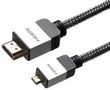 HDMI TO HDMI MICRO LEAD BRAIDED 3M HCA-3B