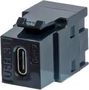 USB ADAPTOR, 3.1 TYPE C RCPT-RCPT, BLACK KCUCCBK