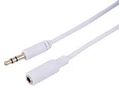 3.5MM STEREO PLUG TO SKT EXT 1M WHITE PSG08990