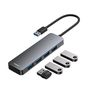 Šakotuvas USB-A 4 prievadų (USB 3.0) 15cm, pilkas B0005280B811-00 6932172636470