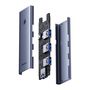 Концентратор USB-A - USB 3.0 4 порта + порт питания USB-C 50 см, серый B0005280B811-04 6932172653217