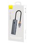 Концентратор USB-A - USB 3.0 4 порта + порт питания USB-C 50 см, серый B0005280B811-04 6932172653217