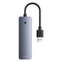 Šakotuvas USB-A 4 prievadų (USB 3.0) + USB-C maitinimui 15cm, pilkas B0005280B811-10 6932172653385