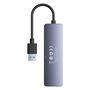 Šakotuvas USB-A 4 prievadų (USB 3.0) + USB-C maitinimui 15cm, pilkas B0005280B811-10 6932172653385