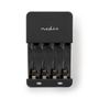 NiMH Battery Charger AA / AAA | 1.2 V DC | Trickle charging | Type C (CEE 7/16) | Battery type: AA / AAA | Black / White BACH05