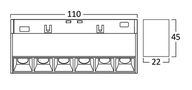Magnetic LED tracklight 6W, neutral white 4000K, narrow angle, 370lm, 11cm BD60-01111 5949097723056