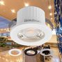 Įleidžiamas, hermetinis LED šviestuvas, 3W, 210lm, 3000K, 38°, su baltu/juodu/sidabriniu dangteliu BH06-00209 5949097728549