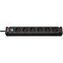 Bremounta Extension Socket 6-way Black 3.00 m H05VV-F 3G1.5 TYPE F BN-1150650316 4007123643264