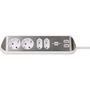 estilo Corner Extension Lead 4-way - White TYPE F BN-1153590420 4007123668083