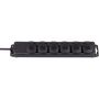 Extension Socket 6-Way 2.00 m Black - Protective Contact TYPE F BN-1159970