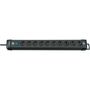 Extension Socket Premium-Line 10-Way 3.00 m Black - Protective Contact TYPE F BN-1951100100 4007123624423