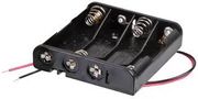 BATTERY HOLDER, 4 X AAA, WIRE LEAD MP006847