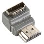 High Speed HDMI with Ethernet Adapter Angled 90° HDMI Connector - HDMI Female Grey BVP133 8717587030871