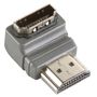 High Speed HDMI with Ethernet Adapter Angled 90° HDMI Connector - HDMI Female Grey BVP133