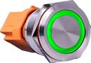 Joy-iT 15A latching steel button with green LED Button22C-L-GR