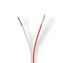 Speaker Cable | 2 x 1.50 mm² | Copper | 100.0 m | Round | PVC | White | Reel CABR1500WT1000