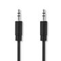 Stereo Audio Cable | 3.5 mm Male | 3.5 mm Male | Nickel Plated | 5.00 m | Round | Black | Box CAGB22000BK50