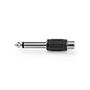 Mono Audio Adapter | 6.35 mm Male | RCA Female | Nickel Plated | Straight | ABS | Black | 1 pcs | Box CAGB23935BK 5412810288281