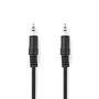 Stereo Audio Cable | 3.5 mm Male | 3.5 mm Male | Nickel Plated | 0.50 m | Round | Black | Label CAGL22000BK05