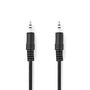 Stereo Audio Cable | 3.5 mm Male | 3.5 mm Male | Nickel Plated | 0.50 m | Round | Black | Label CAGL22000BK05