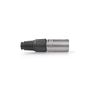 XLR Connector | Straight | Male | Nickel Plated | Protection Cover | Cable input diameter: 7.0 mm | Metal | Silver | 10 pcs | Polybag CAGP15972ME 5412810299867