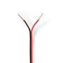 Speaker Cable | 2 x 0.50 mm² | CCA | 100.0 m | Round | PVC | Black / Red | Wrap CAGW0500BK1000 5412810312382