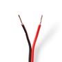 Speaker Cable | 2 x 0.75 mm² | CCA | 100.0 m | Round | PVC | Black / Red | Wrap CAGW0750BK1000 5412810312443