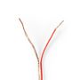 Speaker Cable | 2 x 0.75 mm² | CCA | 15.0 m | Round | PVC | Transparent | Wrap CAGW0750TR150 5412810312467